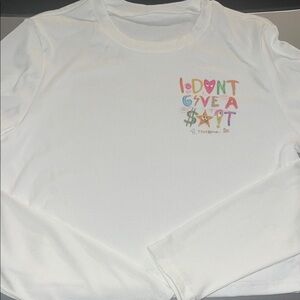 Women’s White Graphic Long Sleeve Shirt